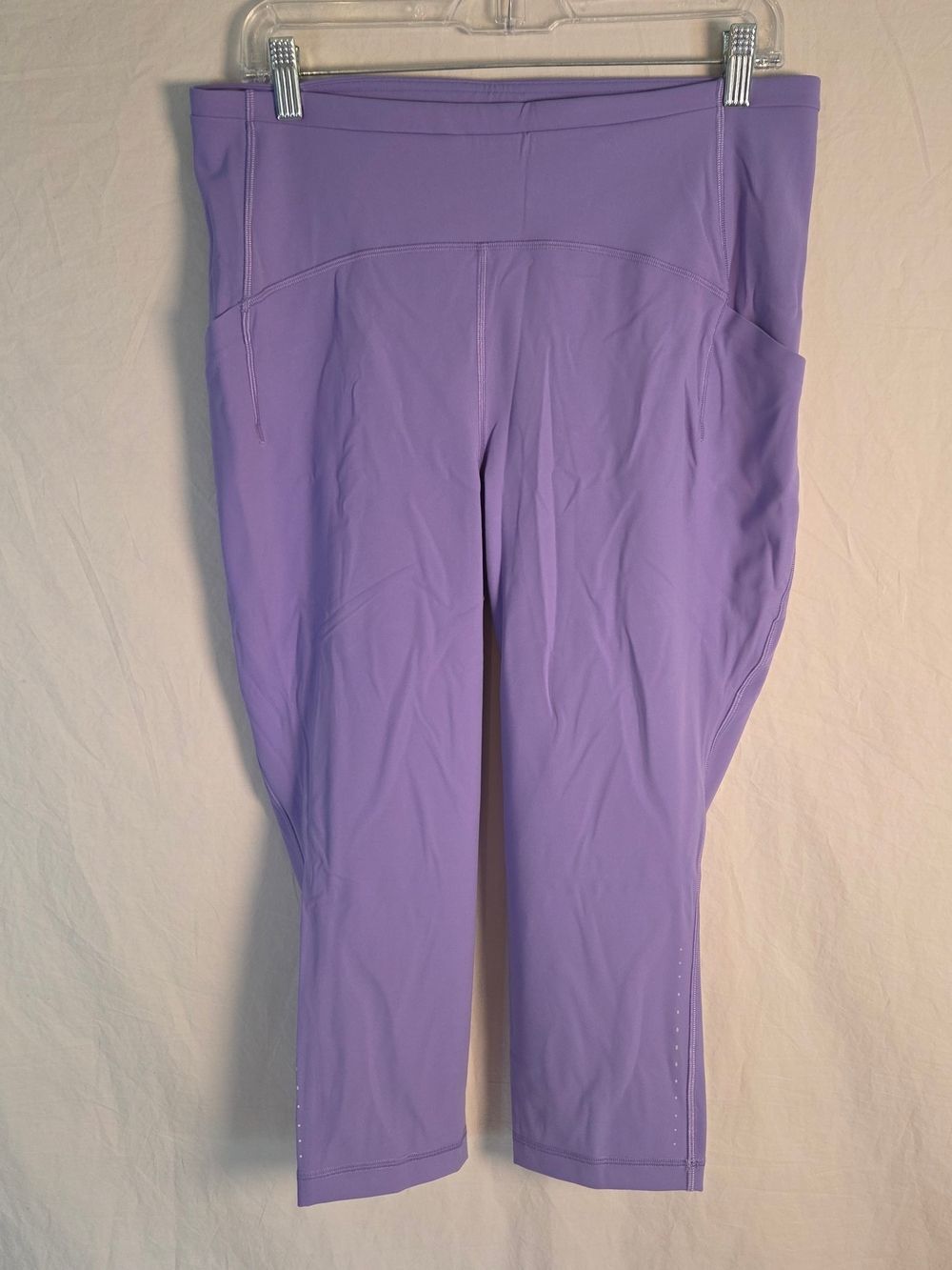 Lululemon W6CBKS Swift-Speed High Rise Crop 21" Dark Lavender Size 14 NWOT